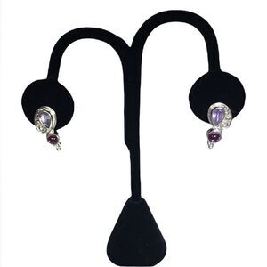Sajen Offerings sterling silver amethyst earrings